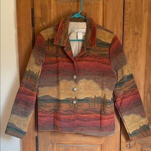🌵 Vintage Expose Chenille desert scene jacket